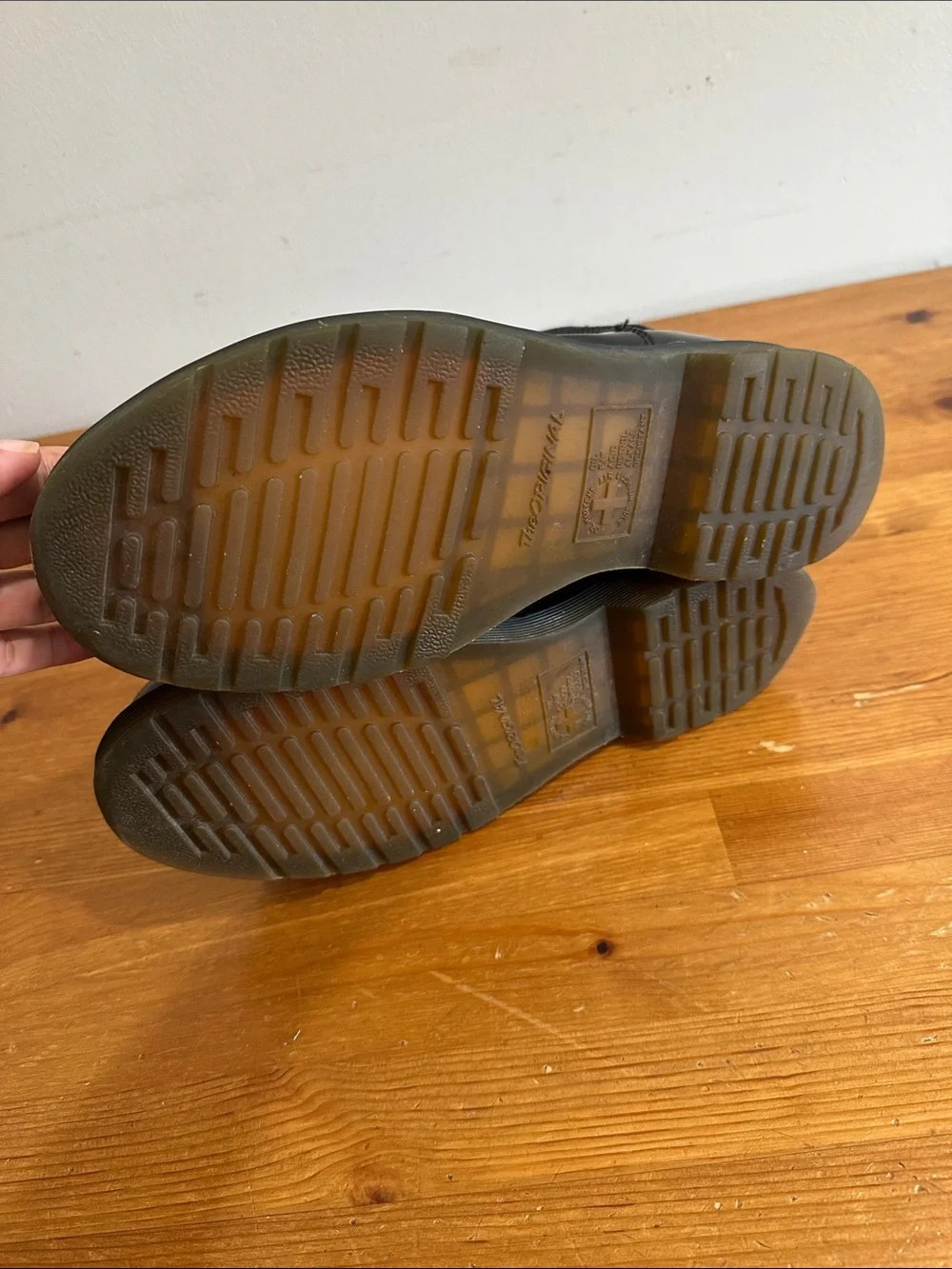Dr. Martens Black Leather Chelsea Boots with Yellow Stitching